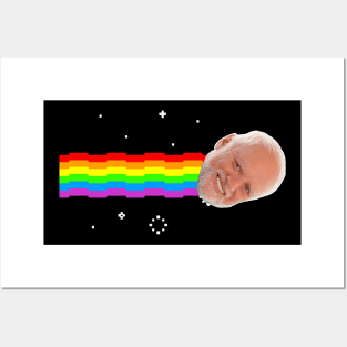 Harold Hide The Pain Nyan Cat Meme Posters and Art